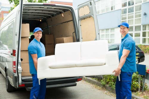 Customer service team reviewing a complaint for a man and van service