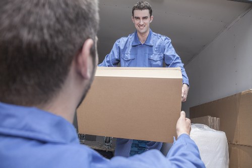 Commercial moving team planning a business relocation in Stjohnswood
