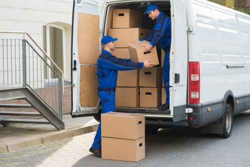 Local man and van team helping with a move in St Johns Wood