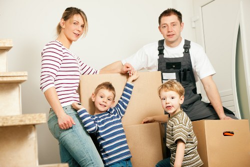 Local removal team handling furniture in Stjohnswood