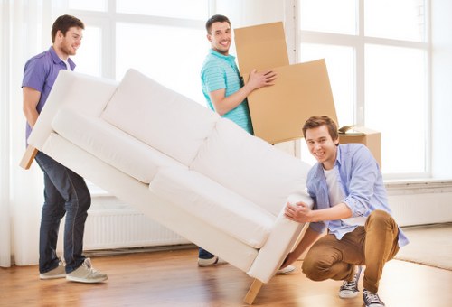 Safe loading and transport of household items by a removal team