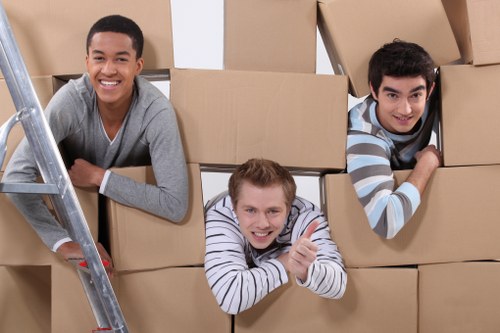 Sorted recyclable materials including cardboard, textiles, and electrical items