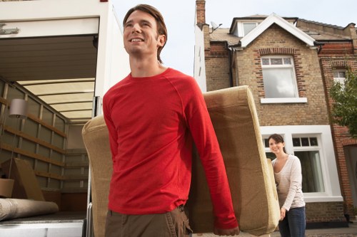 Charity donation collection of furniture and home goods from a removal job