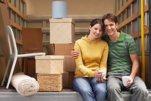 Prepared boxes and furniture for removals in Stjohnswood