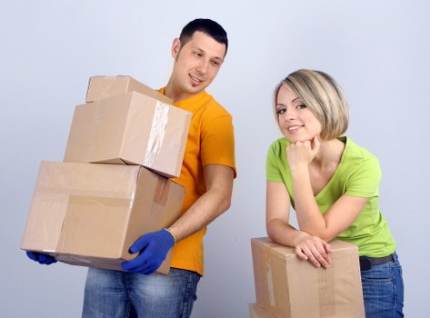 Reusable furniture and donated goods prepared for charity partnership collection