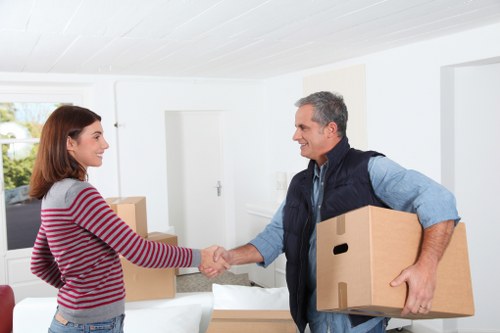 Removal team loading belongings during a Stjohnswood house move