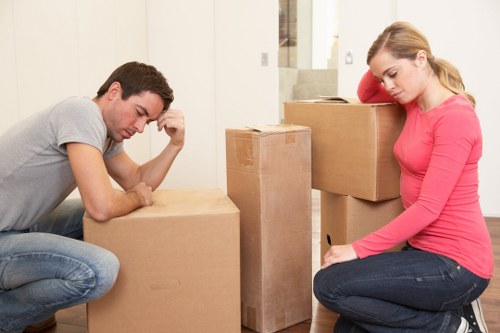 Packing and transporting office furniture and equipment for a business relocation