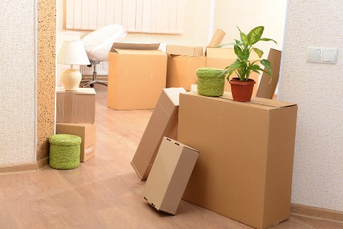 Packing and preparation for a house move in St Johns Wood