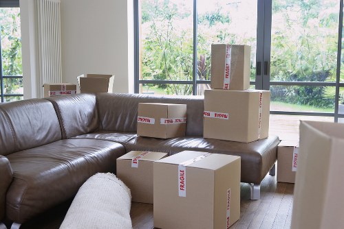 Removal van loading for a St Johns Wood property relocation